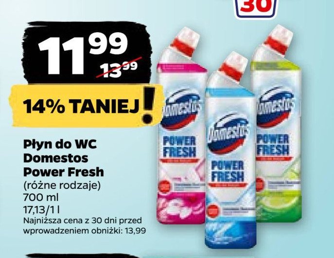 Żel do wc lime fresh Domestos power fresh (wcześniej total hygiene) promocja