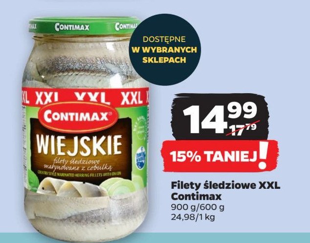 Filety śledziowe wiejskie Contimax promocja