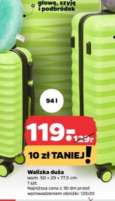 Walizka duża promocja w Netto