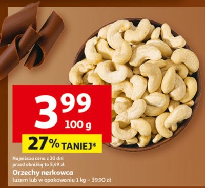 Orzechy nerkowca luzem promocja w Auchan