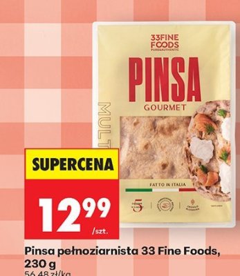 Pinsa pełnoziarnista 33 Fine Foods, 230 g promocja w Biedronka