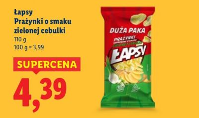 Prażynki o smaku zielonej cebulki promocja w Lidl