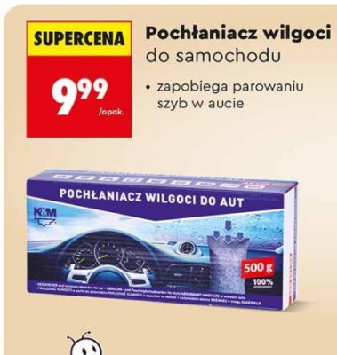 Pochłaniacz wilgoci do samochodu K&M 500g promocja w Biedronka