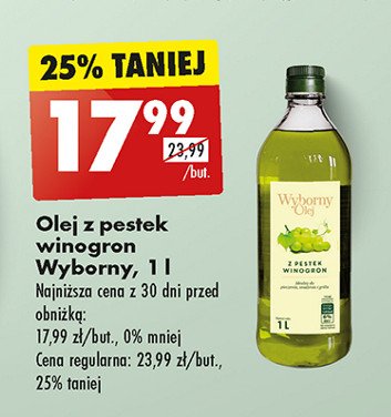 Olej z pestek winogron Wyborny promocja