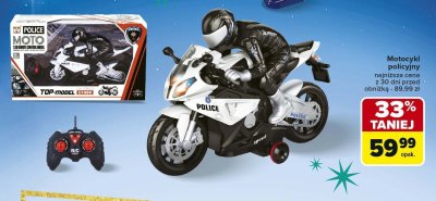 Motocykl policyjny promocja w Carrefour