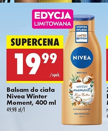 Mleczko do ciała winter moment Nivea promocja w Biedronka