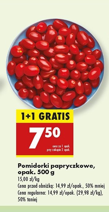Pomidory papryczkowe czerwone promocja