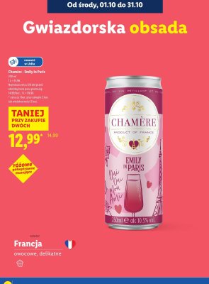 Koktajl Chamére Emily in Paris 250 ml promocja w Lidl