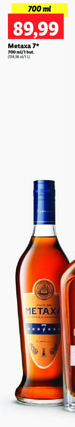 Brandy Metaxa 7* promocja w Lidl