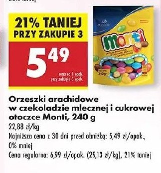 Draże z orzechem Monti promocja