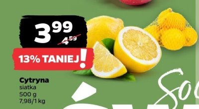 Cytryna siatka 500 g, 7,98 zł/kg promocja w Netto