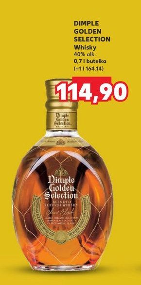 Whisky Dimple golden selection promocja w Kaufland