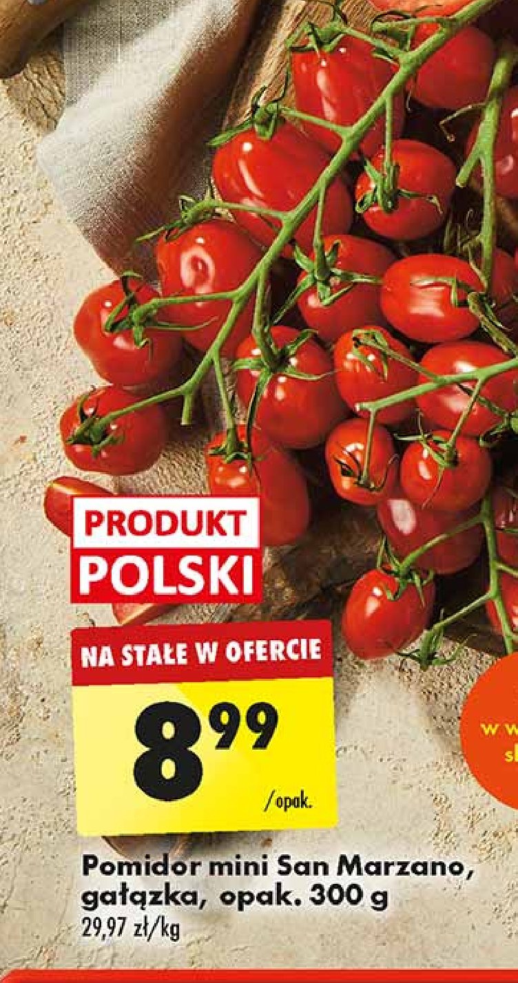 Pomidory mini san marzano gałązka promocja