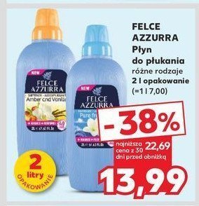 Płyn do płukania pure freshness Felce azzurra promocja