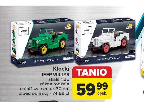 Klocki jeep willys Cobi promocja w Carrefour