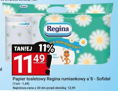 Papier toaletowy Regina rumiankowy a'8 - Sofidel promocja w Hitpol
