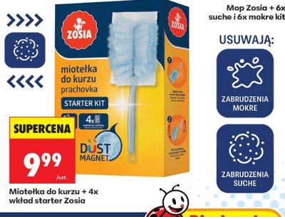 Mop Zosia miotełka do kurzu prachovka + 4x wkład starter kit promocja w Biedronka