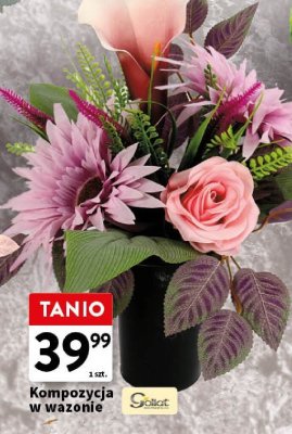 Kompozycja kwiatowa promocja w Intermarche