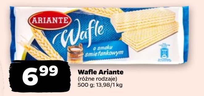 Wafle śmietankowe Ariante promocja w Netto