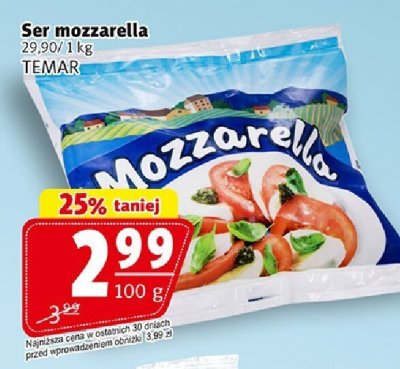 Ser mozzarella promocja w Prim Market
