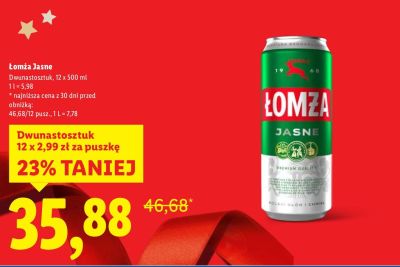 Piwo promocja w Lidl