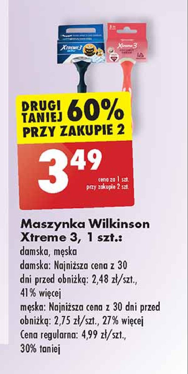 Maszynka do golenia WILKINSON XTREME 3 COMFORT promocja