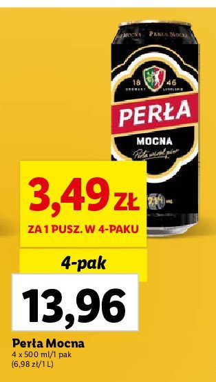 Piwo Perła mocna promocja