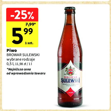 Piwo BROWAR SULEWSKI LAGERL promocja