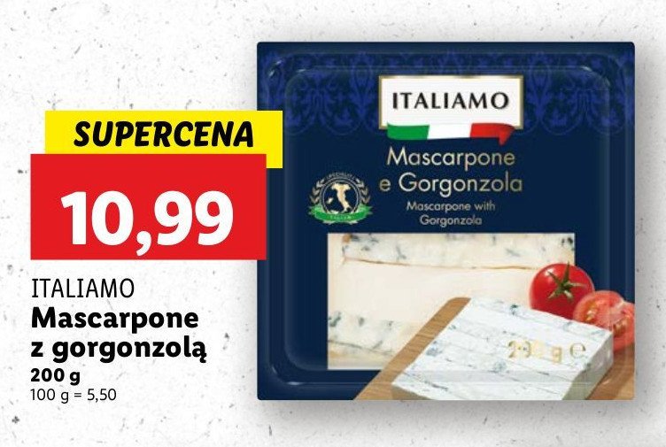 Ser mascarpone z gorgonzol膮 Italiamo promocja