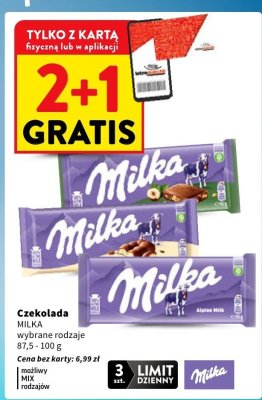 Czekolada, wybrane rodzaje 2+1 GRATIS promocja w Intermarche