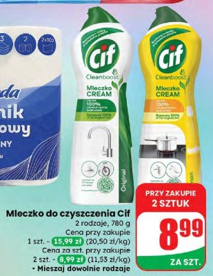 Mleczko do czyszczenia Cif Lemon promocja w Dino