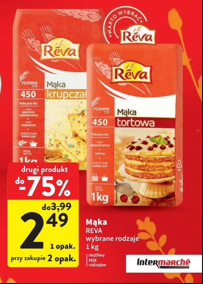 Mąka tortowa Reva promocja