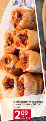 Śledź rolmops po kaszubsku Selgros promocja w Selgros