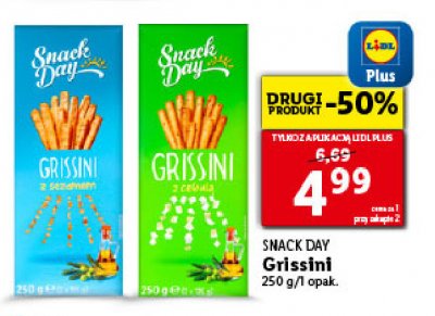 Paluszki sezamowe Snack day promocja