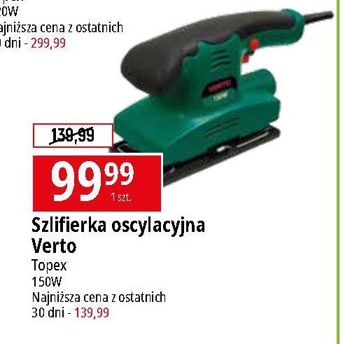 Szlifierka oscylacyjna 150 w Verto promocja