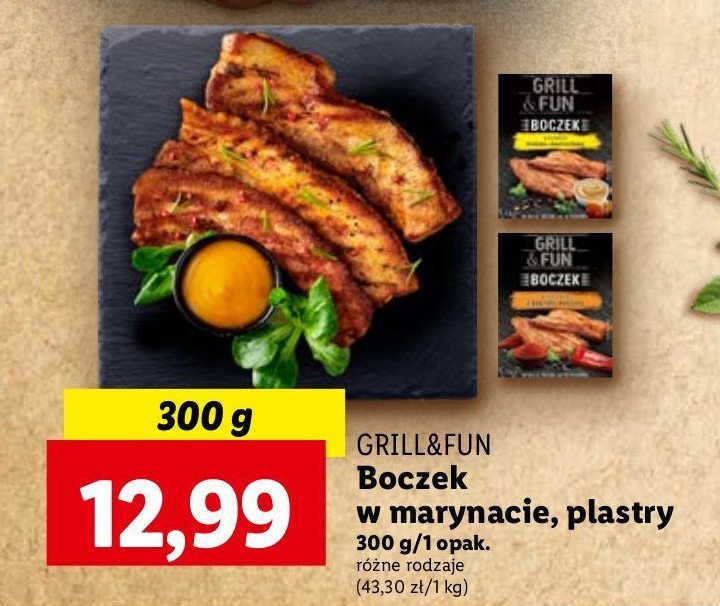 Boczek plastry w marynacie paprykowej Grill and fun promocja
