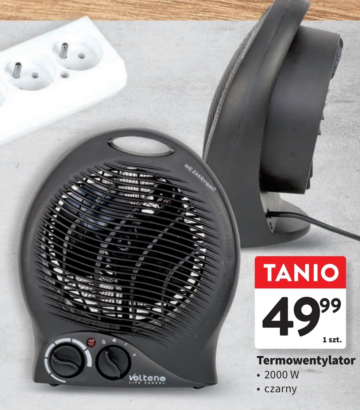 Termowentylator 2000w Volteno promocja w Intermarche