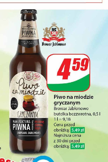 Piwo Piwo na miodzie gryczanym Manufaktura piwna promocja