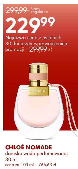 Woda perfumowana Chloe nomade promocja