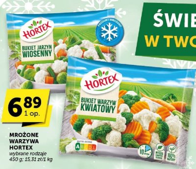 Warzywa mrożone Hortex Bukiet Warzyw Kwiatowy promocja w Groszek