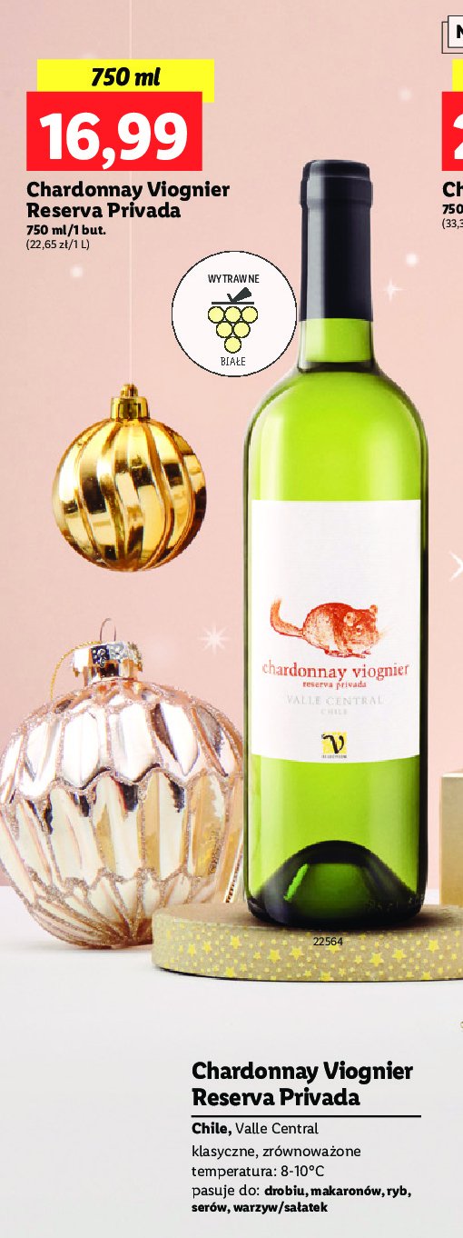 Wino Reserva privada chardonnay promocja