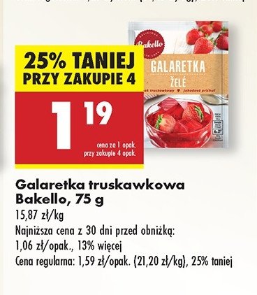 Galaretka truskawkowa Bakello promocja
