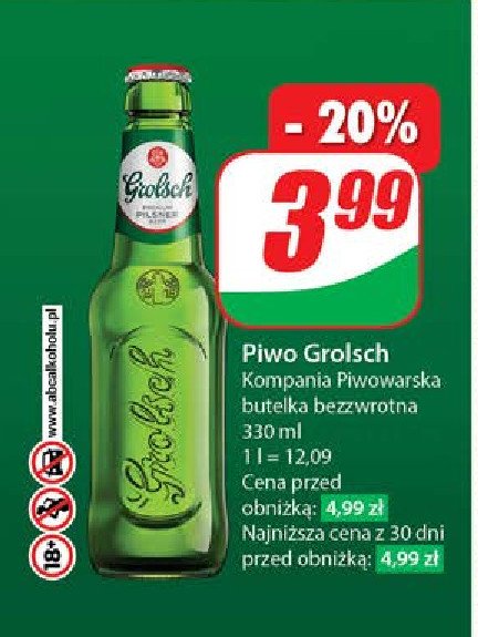 Piwo Grolsch promocja