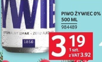Piwo Żywiec 0% 500ML promocja w Selgros