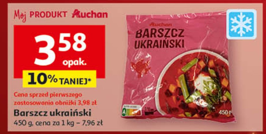 Barszcz ukraiński Auchan promocja w Auchan