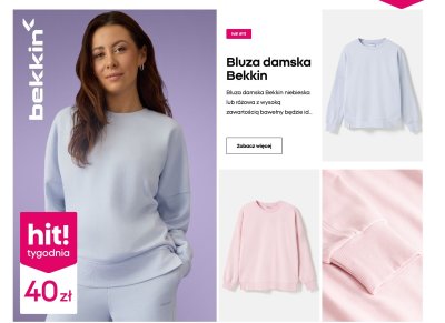 Bluza damska Bekkin promocja w Pepco