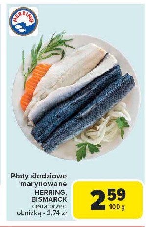P艂aty 艣ledziowe bismarck Herring promocja