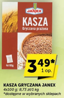 Kasza gryczana Janex promocja w Groszek