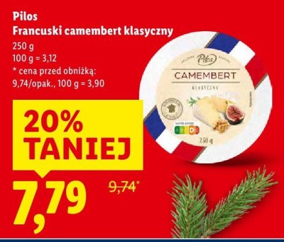 Camembert Pilos Francuski camembert klasyczny promocja w Lidl