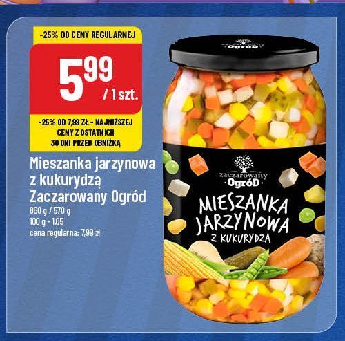 Mieszanka jarzynowa z kukurydzą Zaczarowany ogród promocja